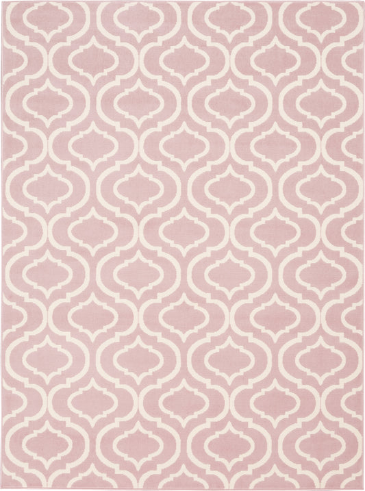 Nourison Jubilant 5'3" x 7'3" Pink Contemporary Indoor Rug