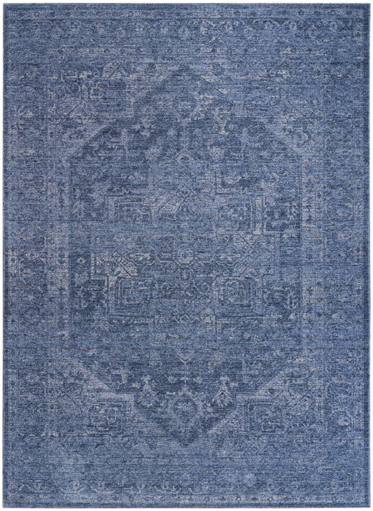 DKNY Pure Shades 4' x 6' Blue Vintage Indoor Rug