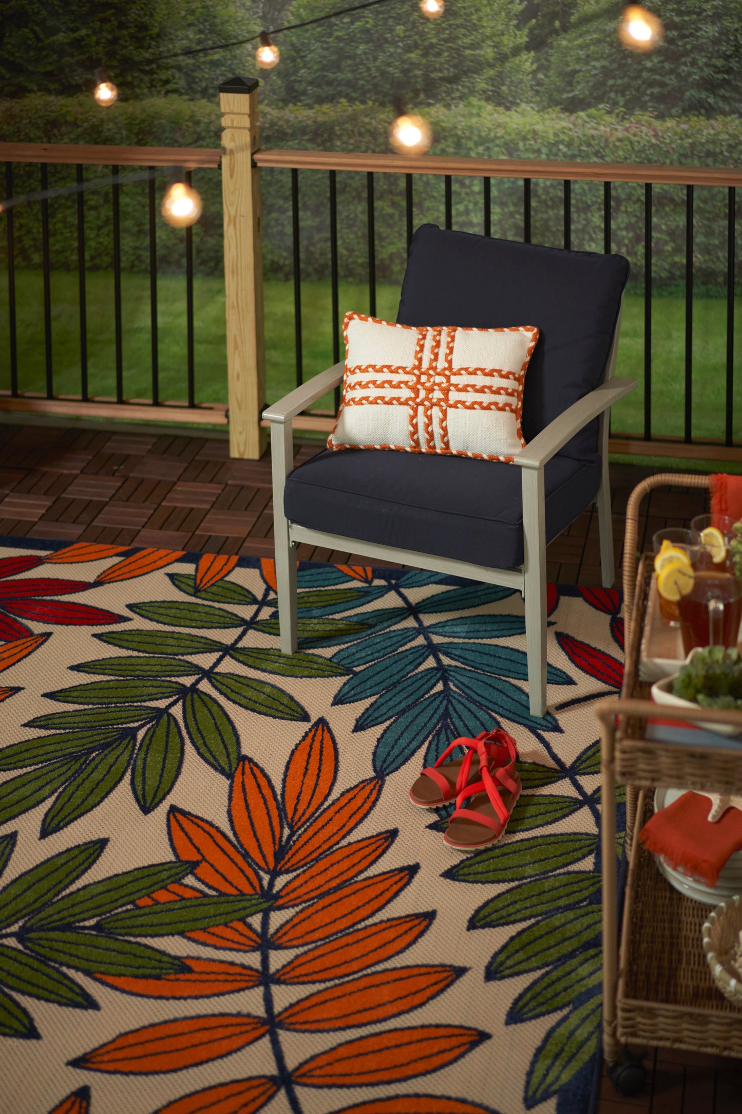 Nourison Aloha 9' x 12' Multicolor Tropical Rug