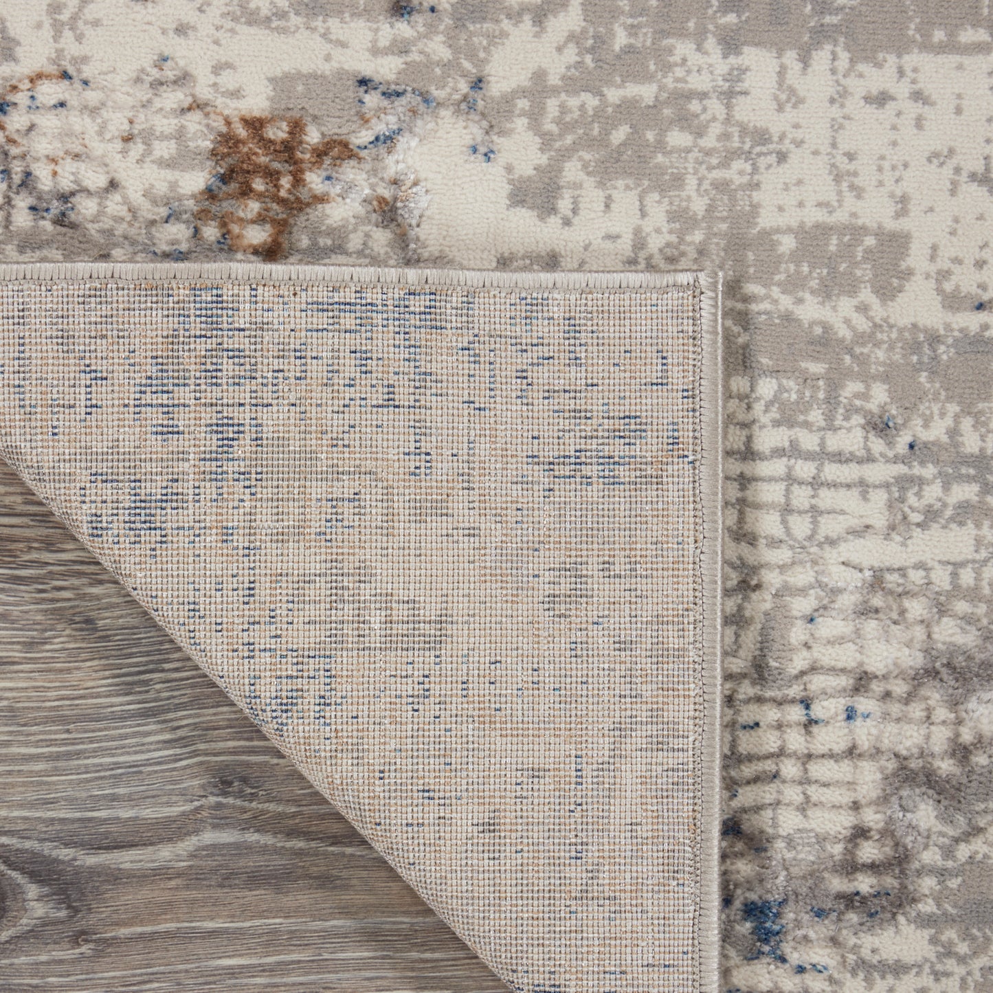 Nourison Royal Terrace 8'10" x 11'10" White Blue Modern Indoor Rug