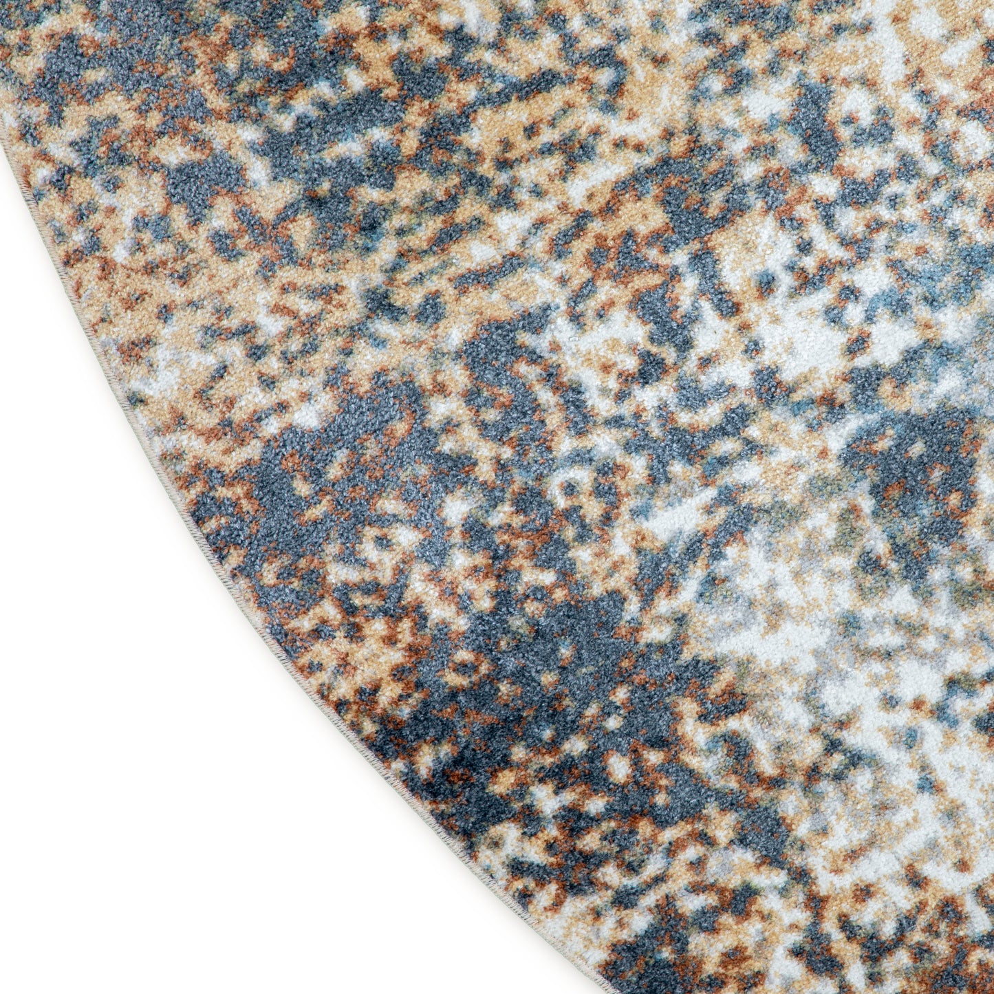 Nourison Astra Machine Washable 5'3" x Round Multicolor Modern Indoor Rug