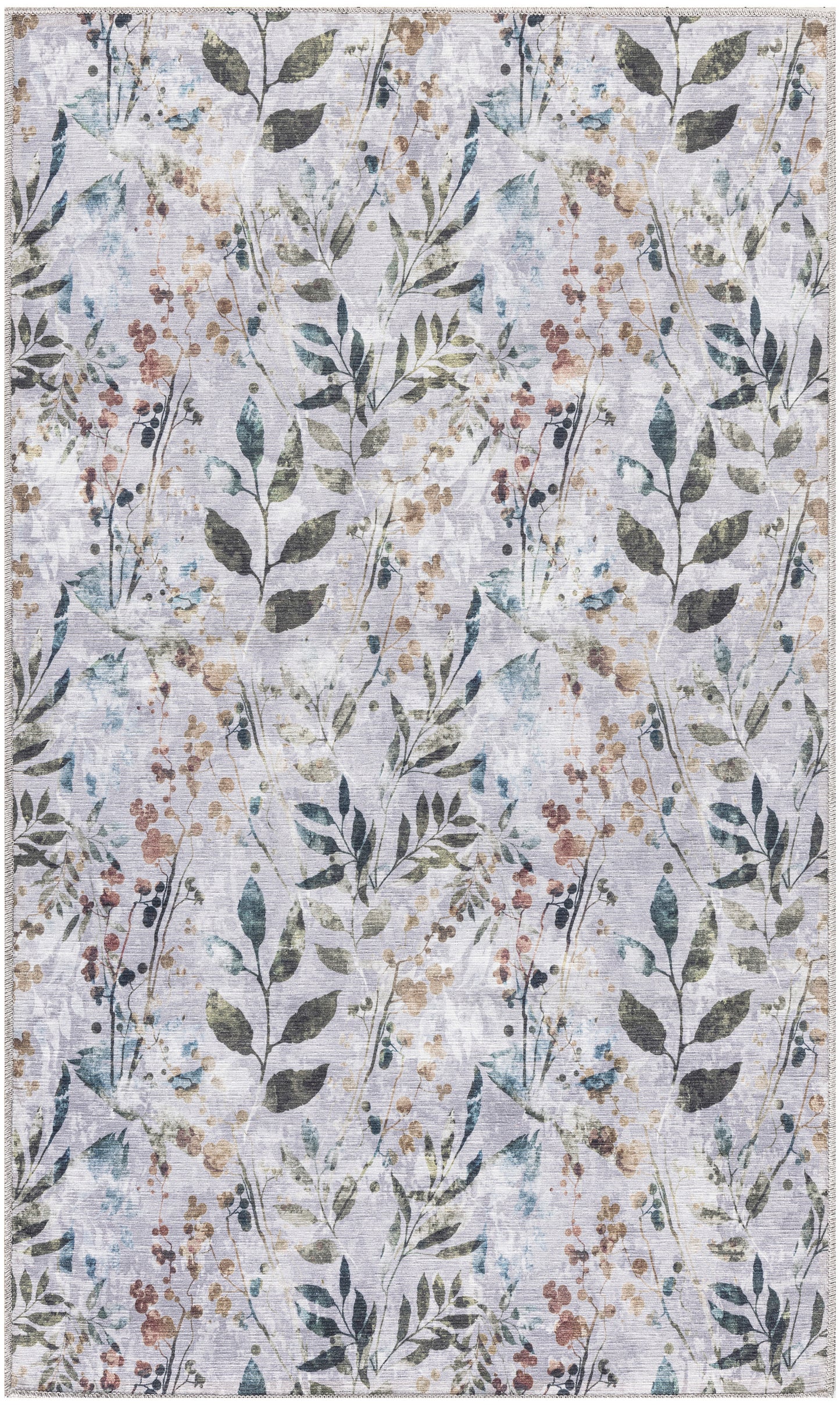 Nourison Nourison Washables 3' x 5' Grey Multicolor Contemporary Indoor Rug
