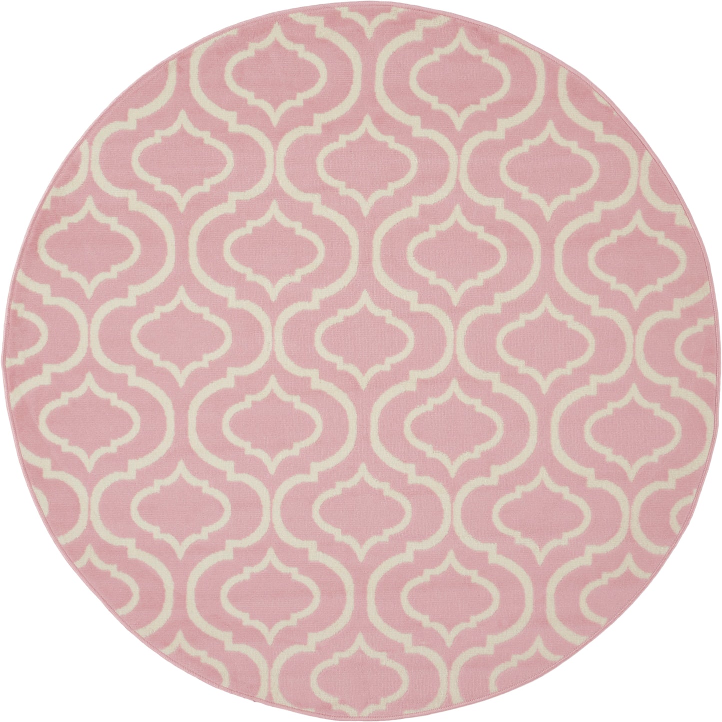 Nourison Jubilant 5'3" x Round Pink Contemporary Indoor Rug