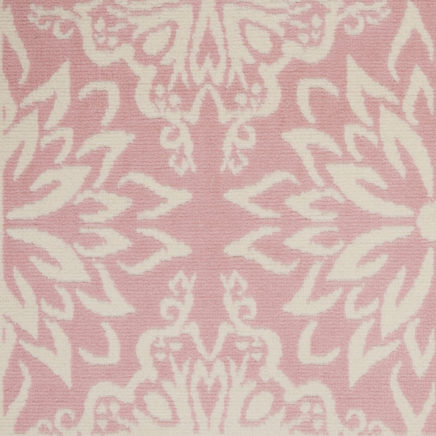 Nourison Jubilant 3' x 5' Ivory Pink Farmhouse Indoor Rug