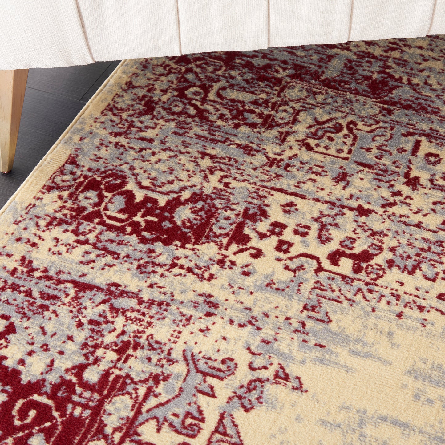 Nourison Grafix 7' x 10' Cream Red Vintage Indoor Rug