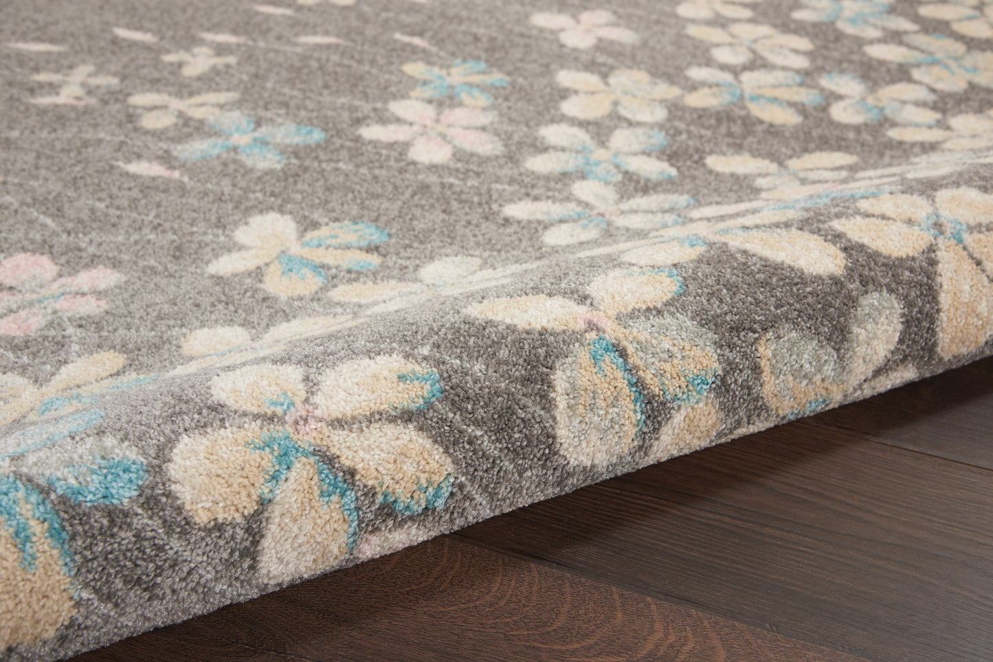 Nourison Tranquil 4' x 6' Grey Beige Contemporary Indoor Rug