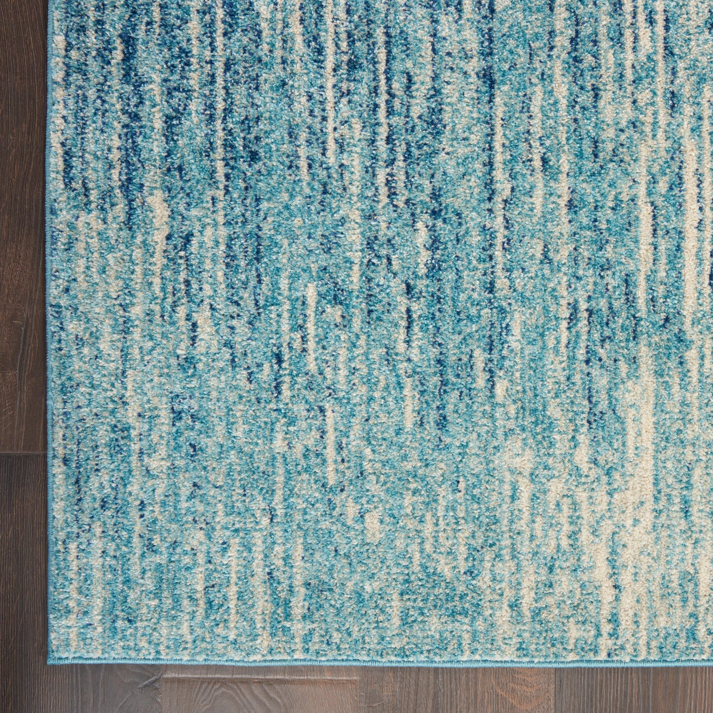 Nourison Passion 2'2" x 10' Navy/Light Blue Modern Indoor Rug