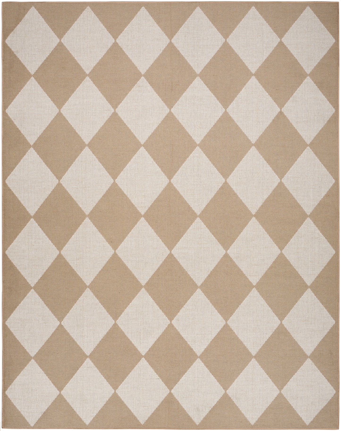 Nourison Washable Modern Jute 5'3" x 7'3" Natural Ivory Modern Indoor Rug