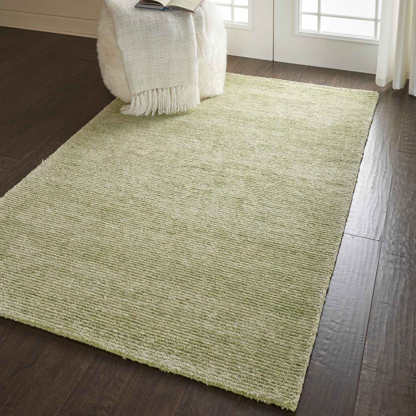 Nourison Weston 3'9" x 5'9" Citron Modern Indoor Rug