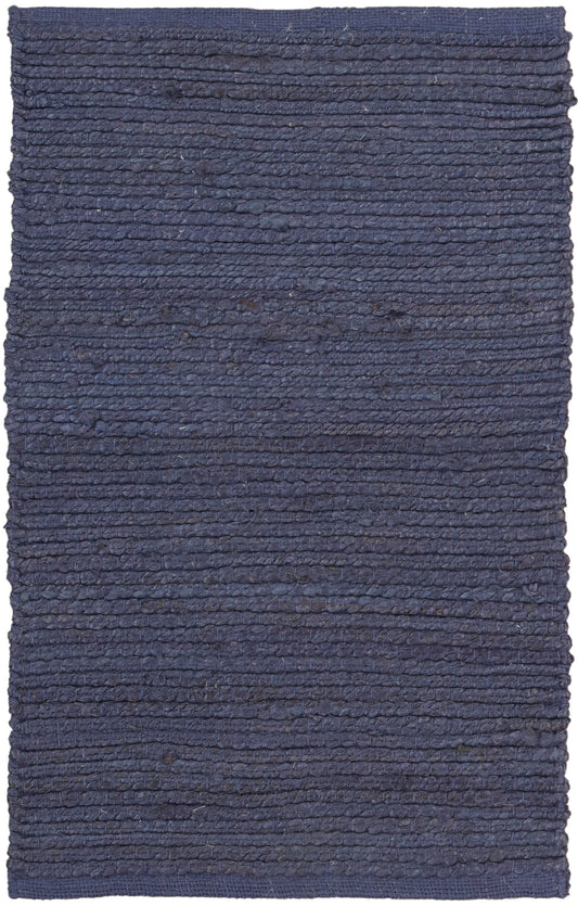 Nourison Natural Jute 2' x 3' Navy Farmhouse Indoor Rug