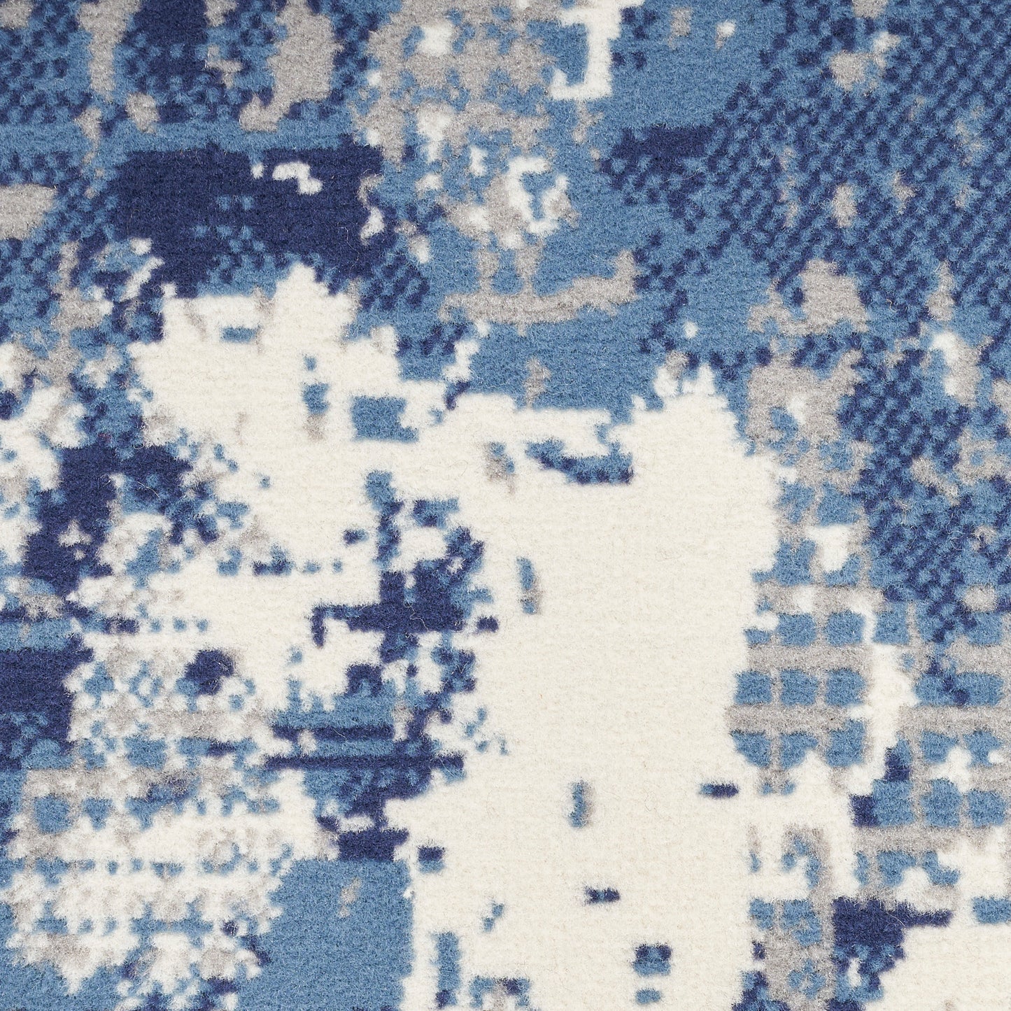 Nourison Grafix 2' x 4' Navy Blue Modern Indoor Rug