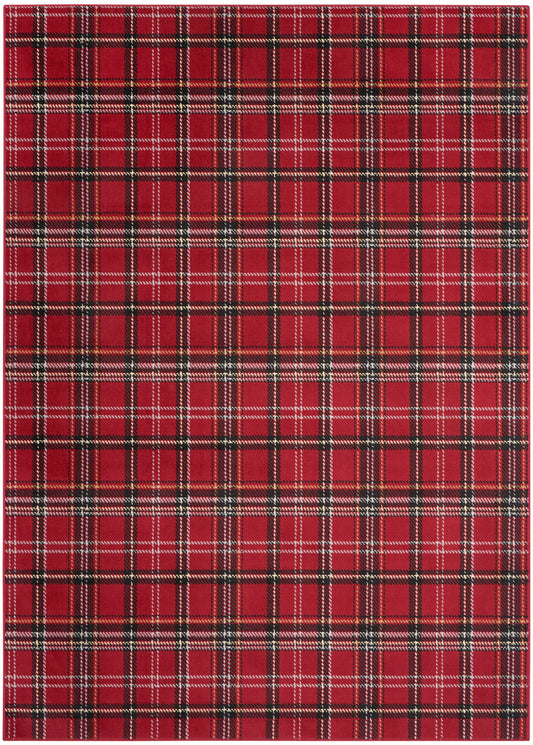 Nourison Grafix 6' x 9' Red Rustic Indoor Rug