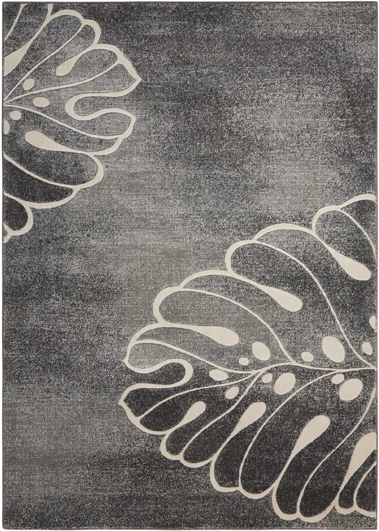 Nourison Maxell 5'3" x 7'3" Grey Modern Indoor Rug