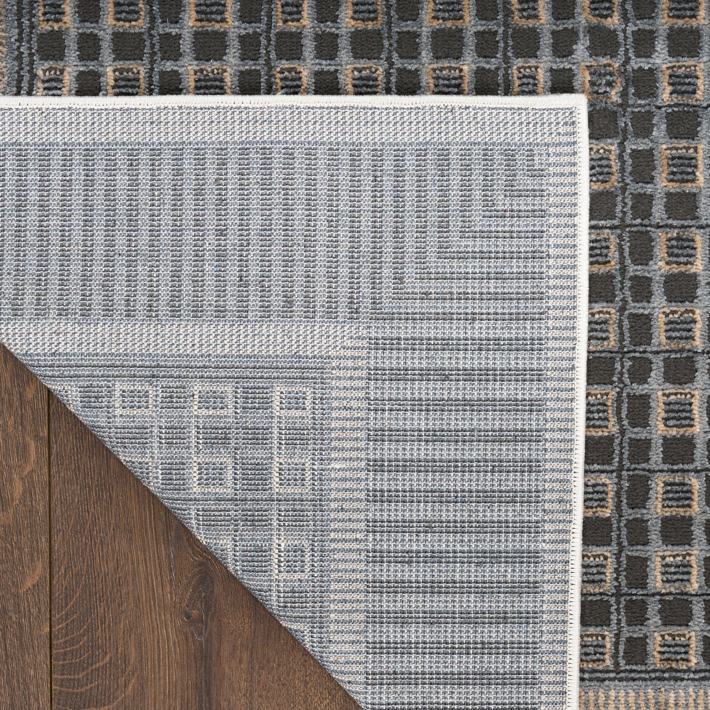 Nourison Nordic 8' x 10' Black Taupe Modern Indoor Rug