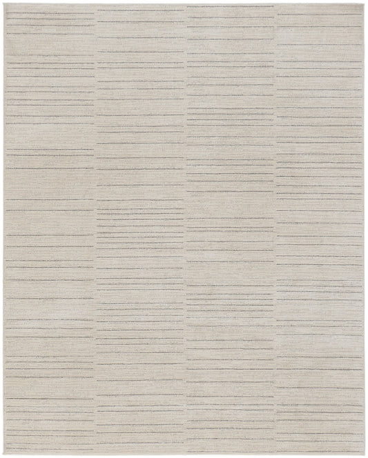 Nourison Andes 7'10" x 9'10" Ivory Grey Scandinavian Indoor Rug