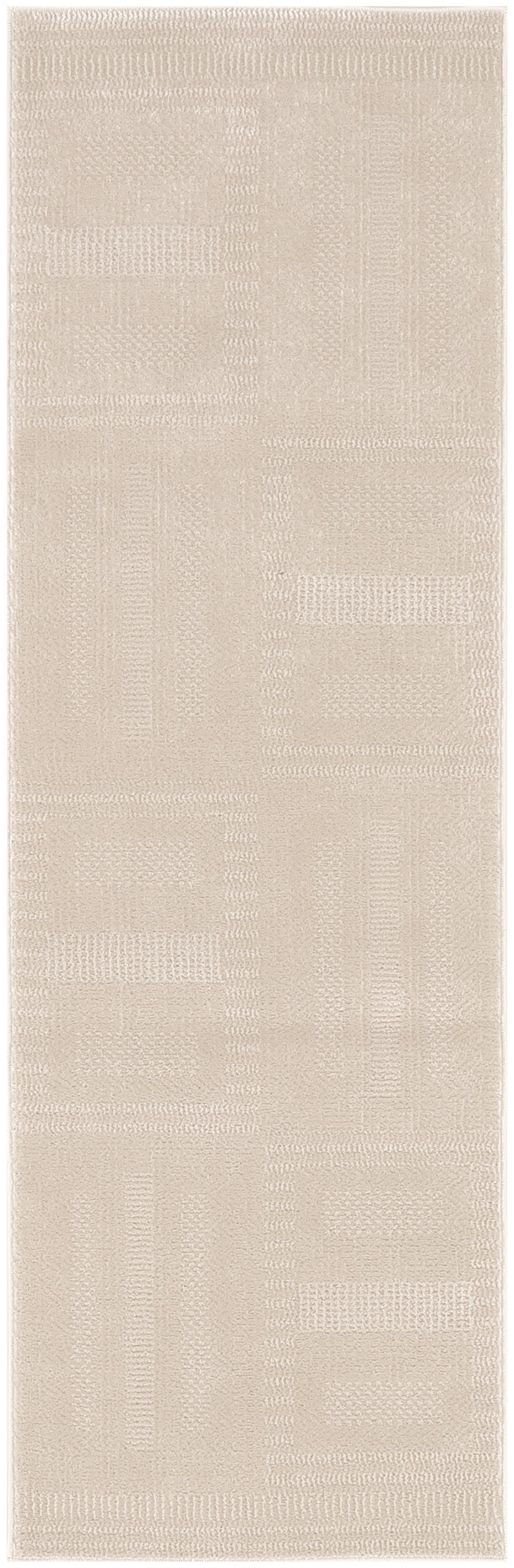 Nourison Nordic 2' x 6' Taupe Modern Indoor Rug