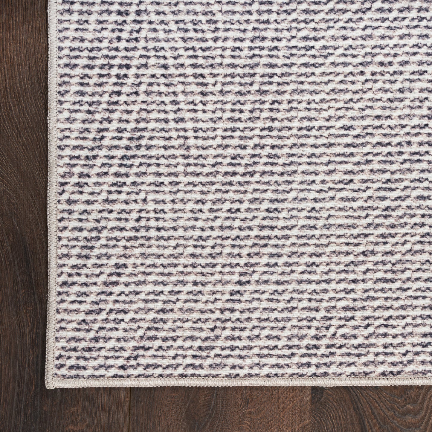 Nourison Nourison Washables 3' x 5' Ivory Grey Modern Indoor Rug