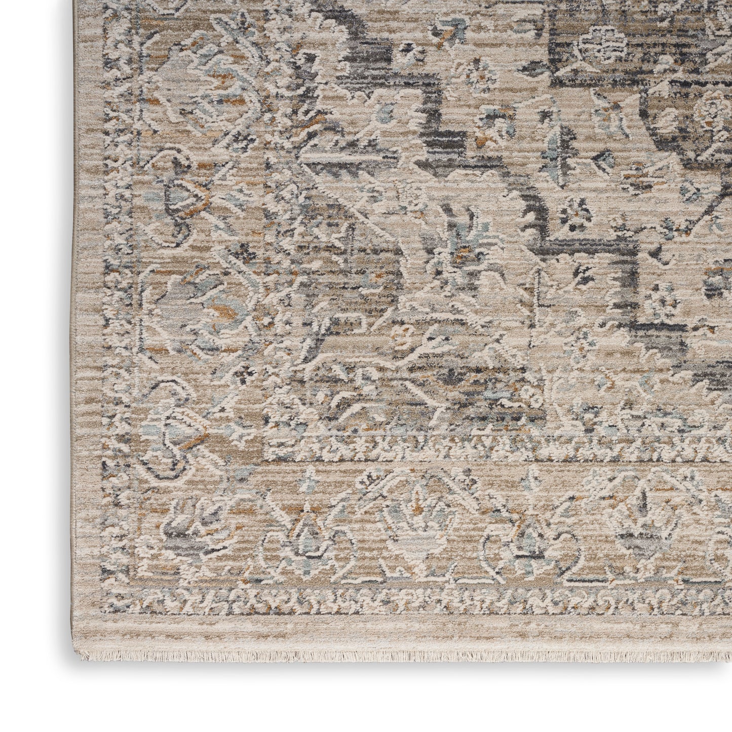 Nourison Lynx 7'10" x 10'1" Ivory Taupe Vintage Indoor Rug