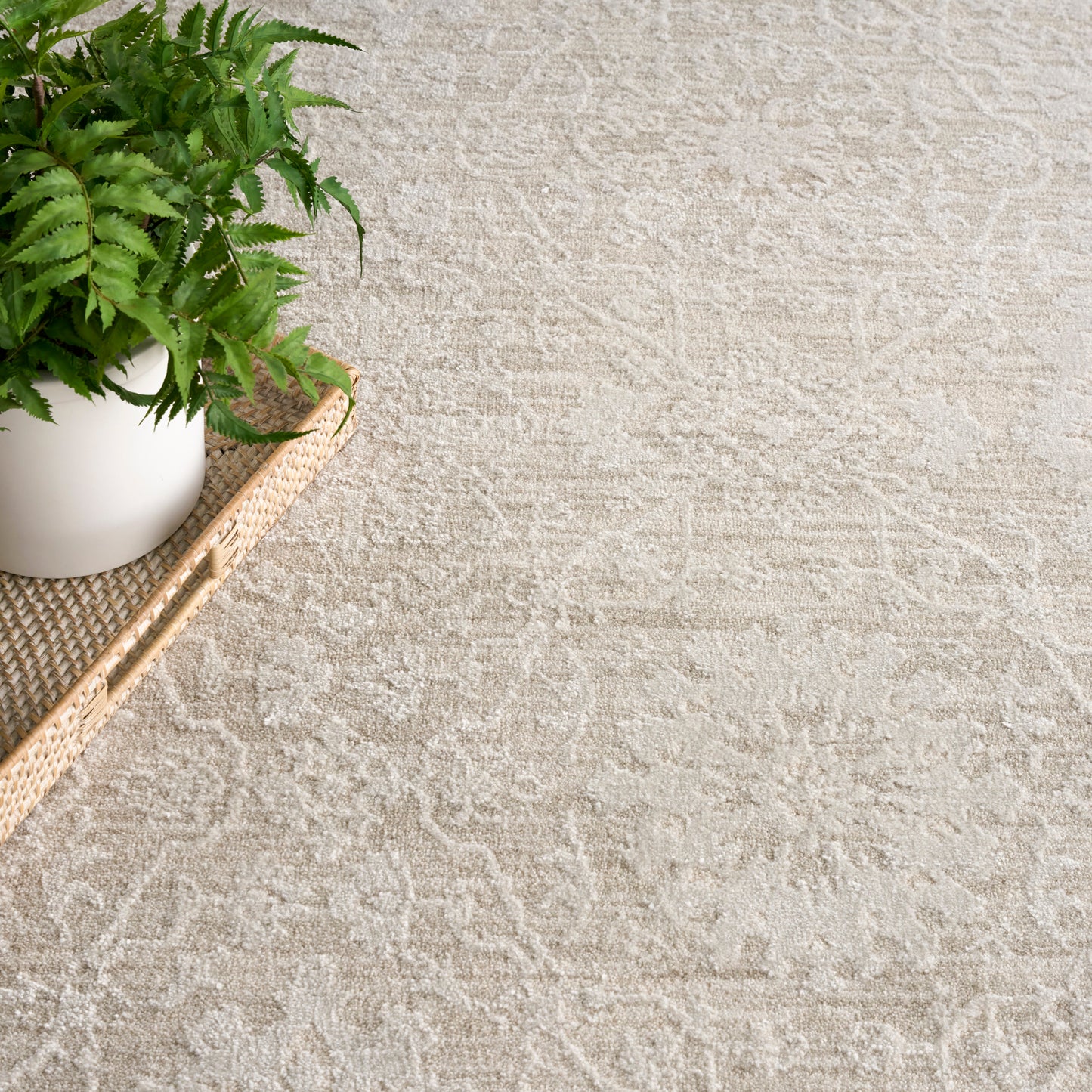 Nourison Envy 7'10" x 10'2" Cream Vintage Indoor Rug