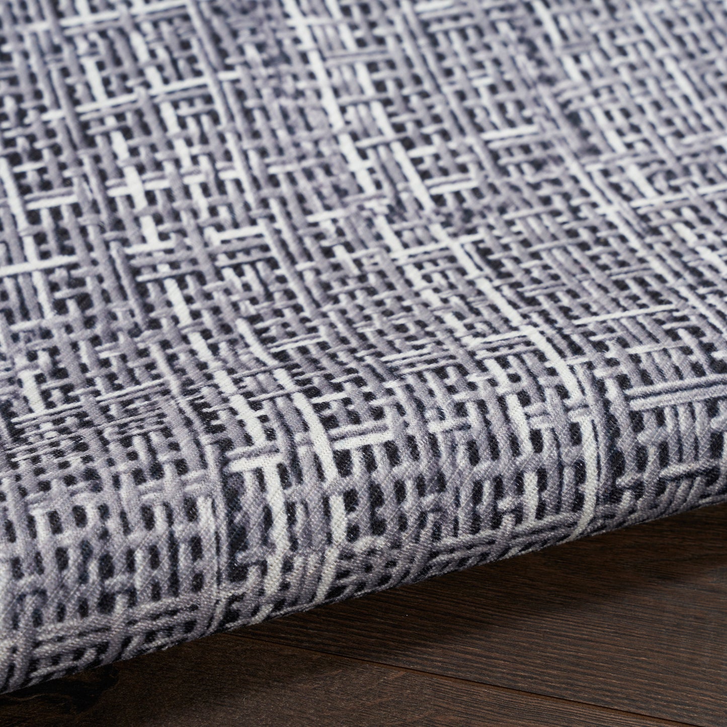 Nourison Nourison Washables 4' x 6' Grey Modern Indoor Rug