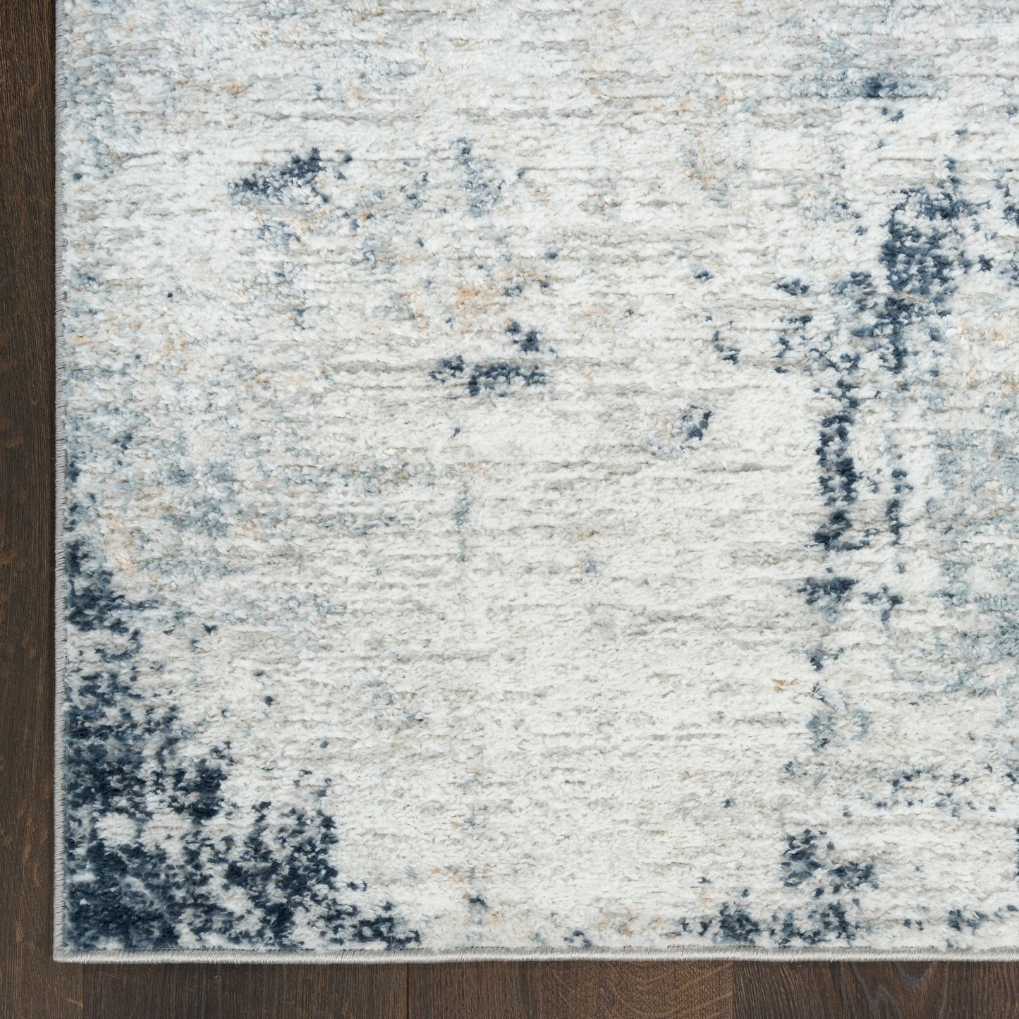 Nourison Dekor 7'10" x 9'10" Grey Navy Modern Indoor Rug