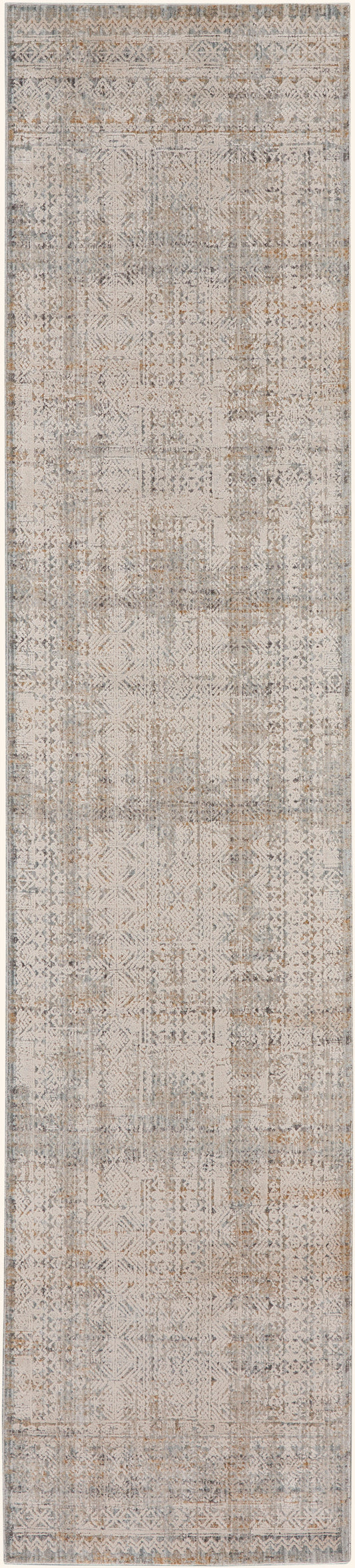Nourison Lynx 2'3" x 8' Ivory Multicolor Vintage Indoor Rug