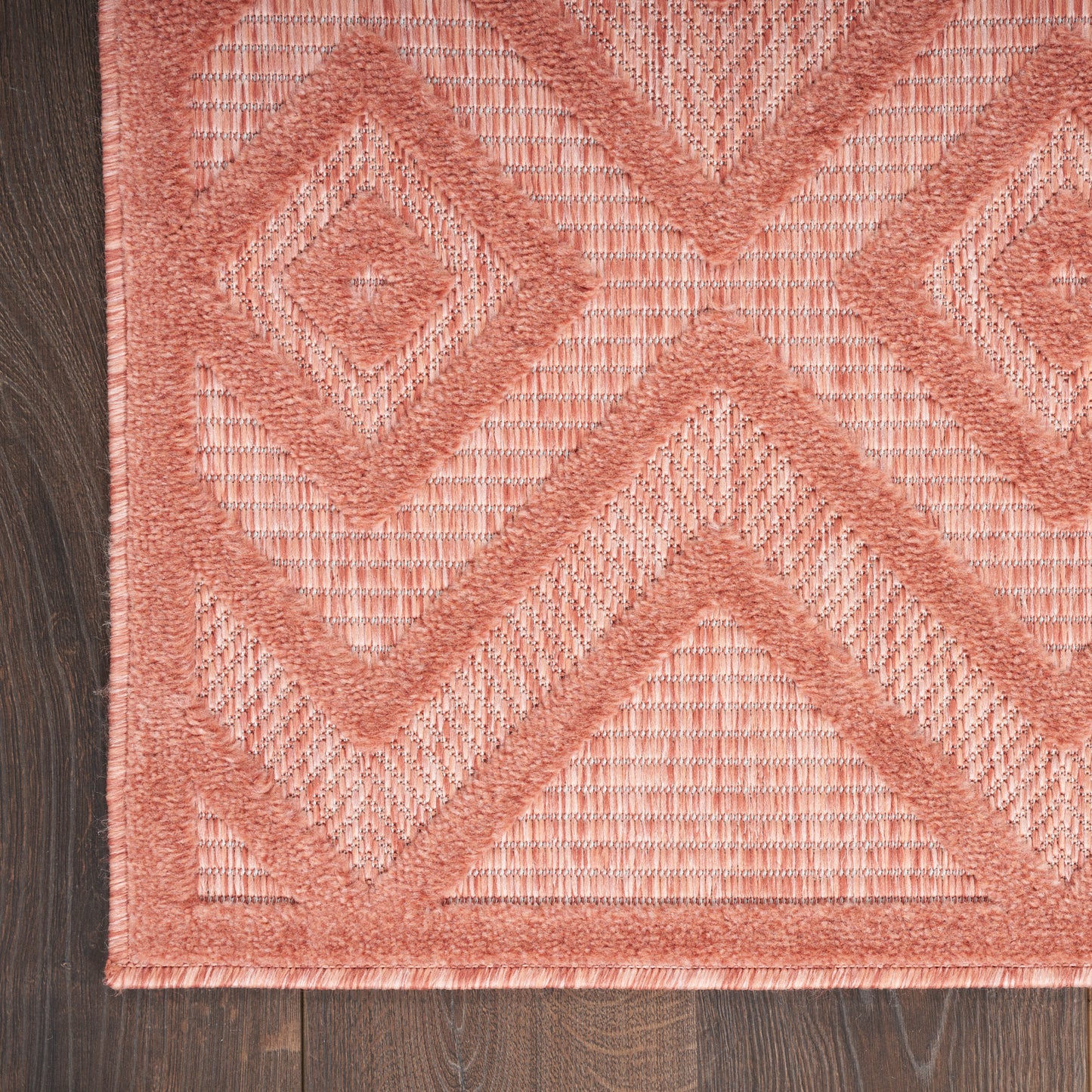 Nourison Versatile 2' x 6' Coral Orange Modern Rug