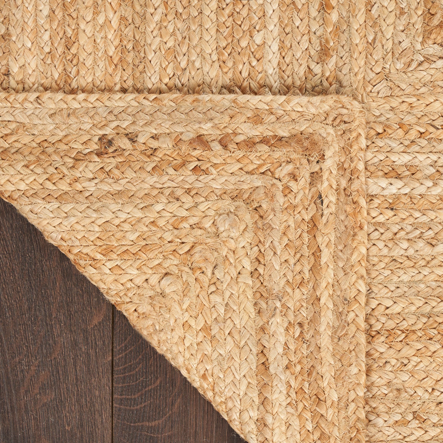 Nourison Natural Jute 4' x 6' Natural Farmhouse Indoor Rug