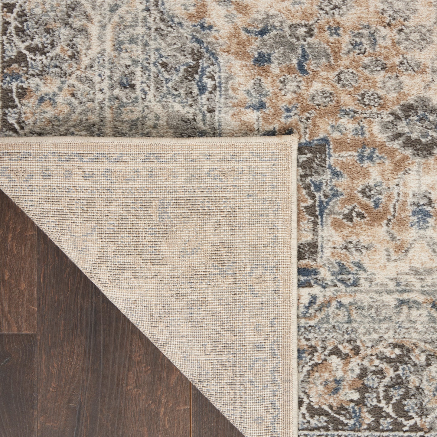 Nourison Quarry 8'10" x 11'10" Grey/Ivory Vintage Indoor Rug