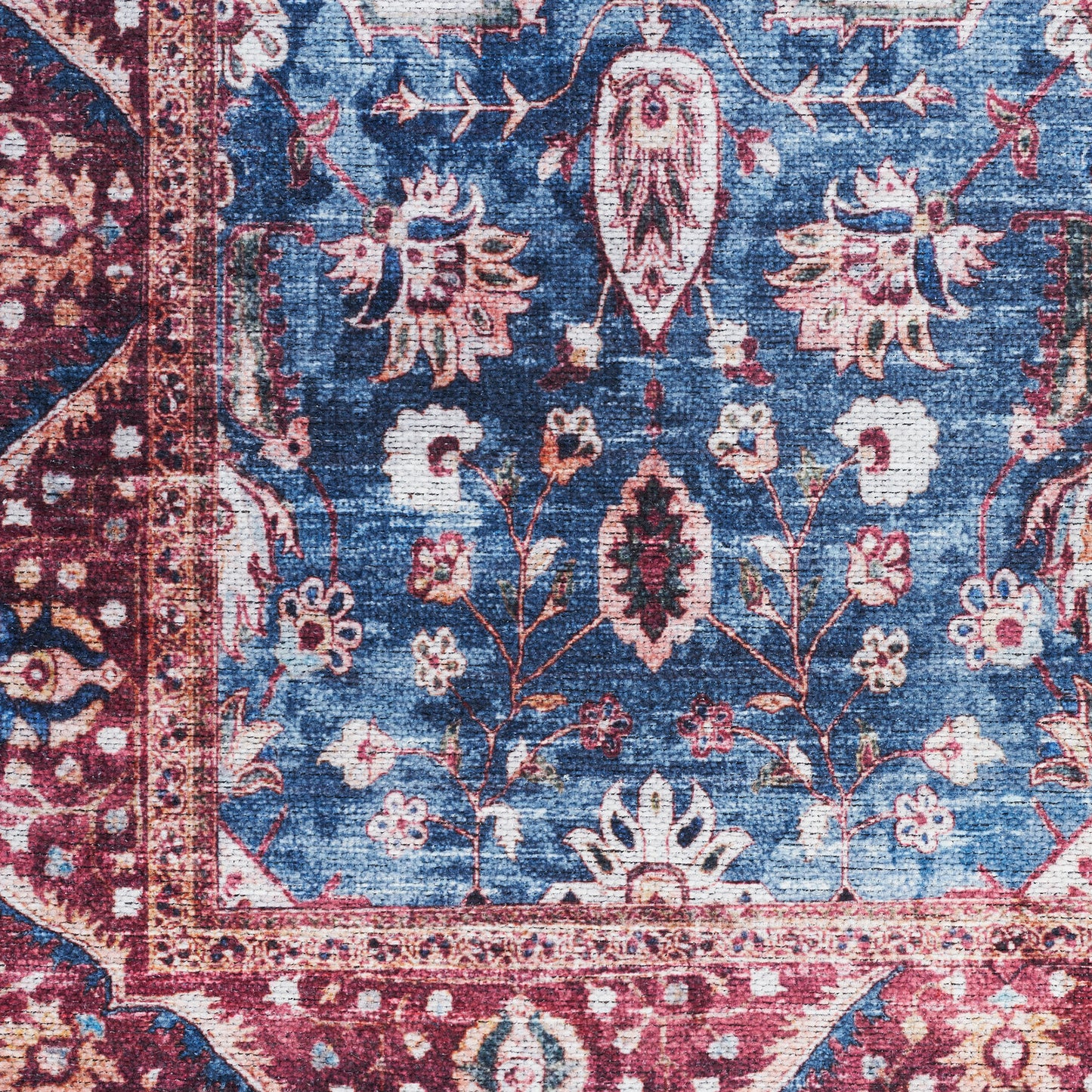 Nourison Grand Washables 2' x 6' Blue Brick Vintage Indoor Rug