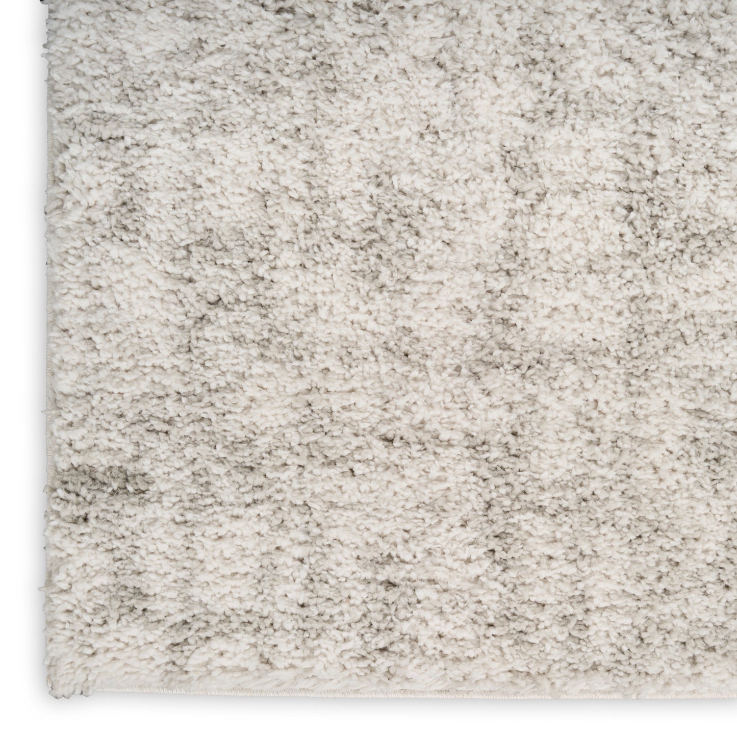 Nourison Modern Shag 7'10" x 9'10" Ivory Grey Modern Indoor Rug