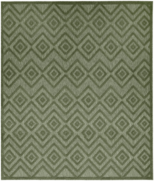 Nourison Versatile 10' x 14' Green Modern Rug