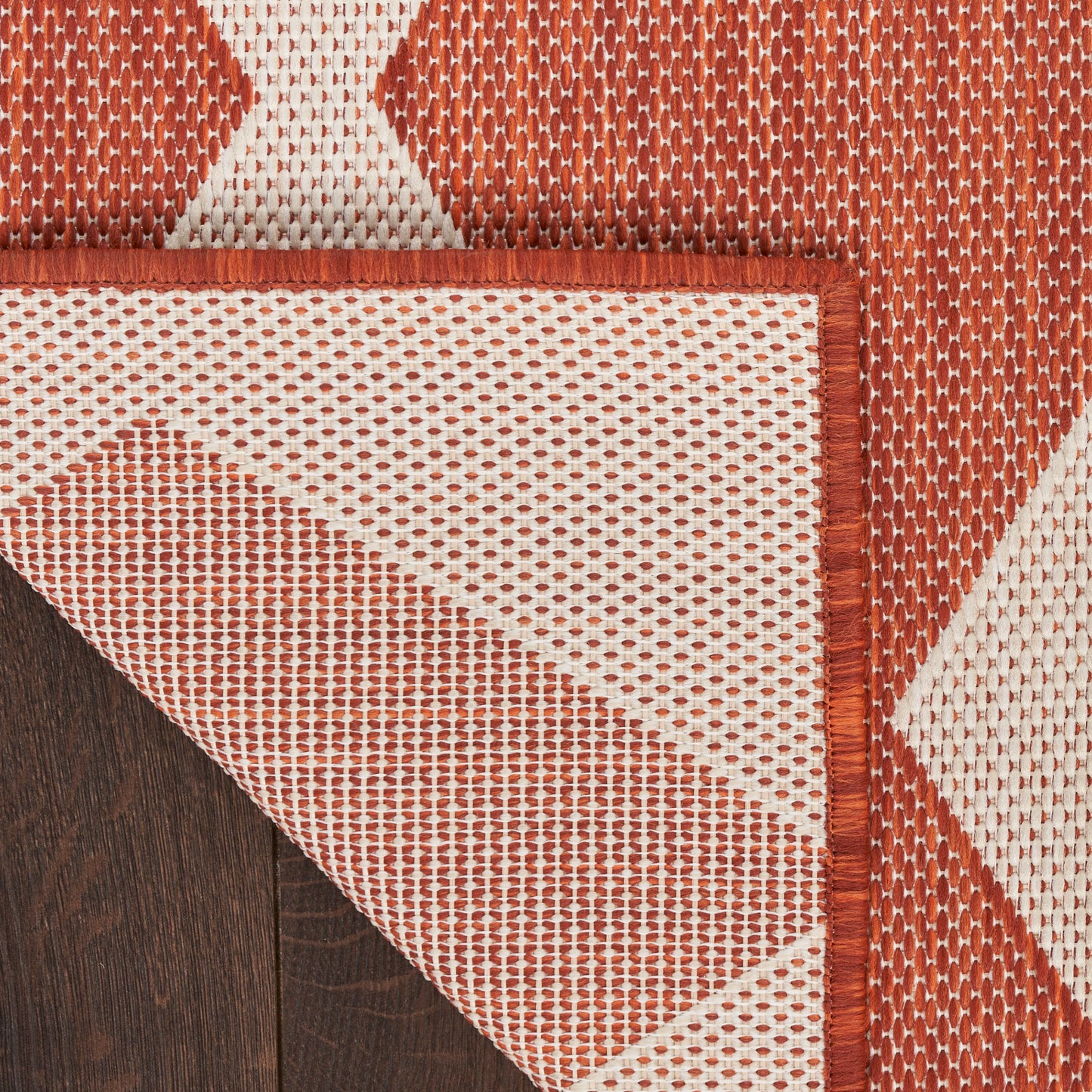 Nourison Positano 7' x 10' Terracotta Modern Rug