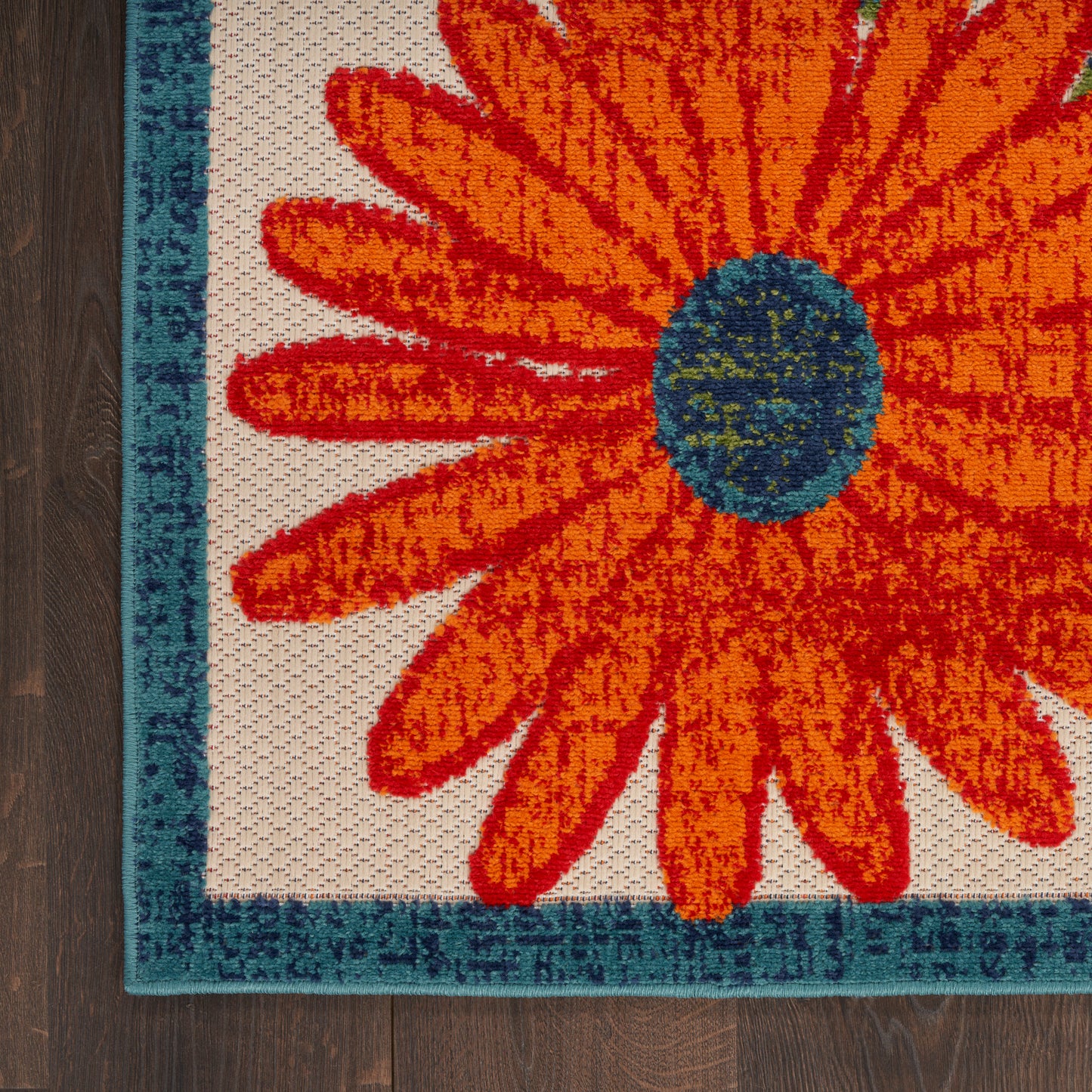 Nourison Aloha 3'6" x 5'6" Ivory Multicolor Outdoor Rug