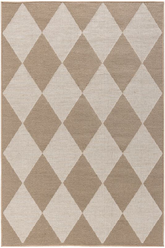 Nourison Washable Modern Jute 3'11" x 5'11" Natural Ivory Modern Indoor Rug