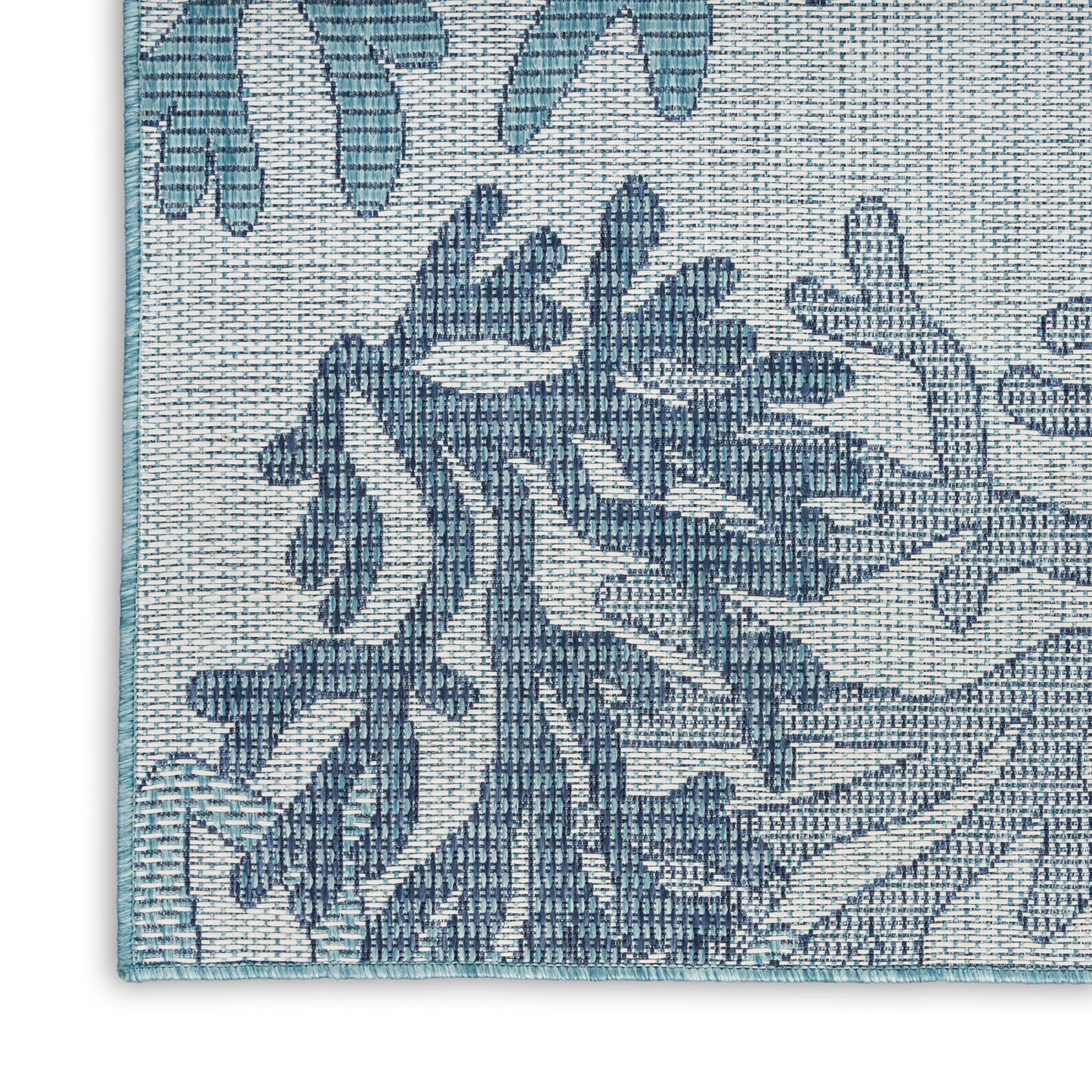 Nourison Garden Oasis 8' x 10' Blue Coastal, Nautical & Beach Rug