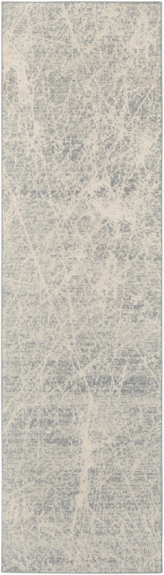 Nourison Exhale 2'2" x 7'6" Ivory Grey Modern Indoor Rug