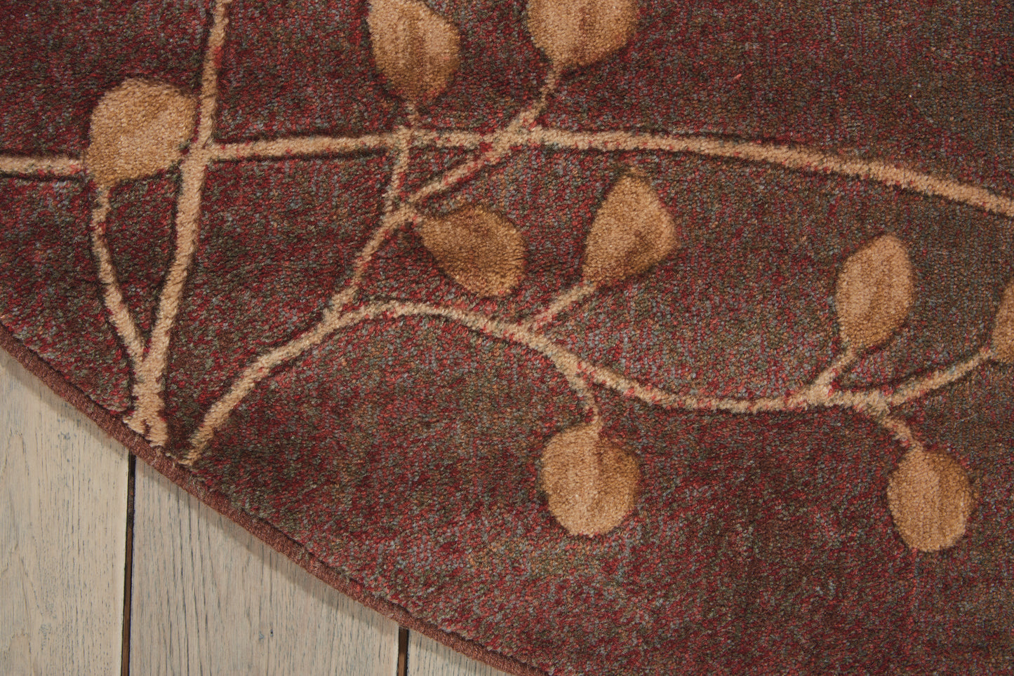 Nourison Somerset 3'6" x Round Multicolor Rustic Indoor Rug