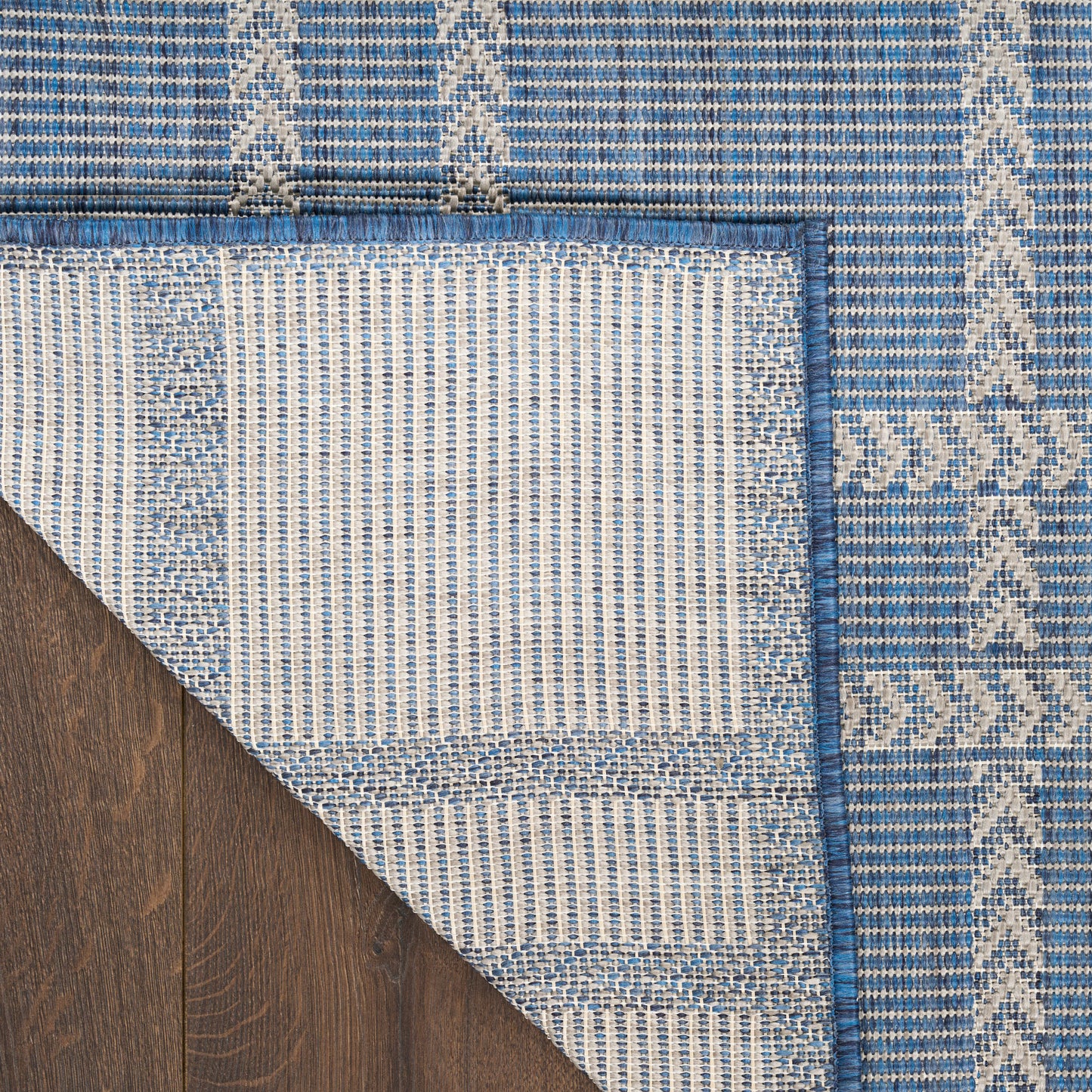 Nourison Horizon Indoor/Outdoor 5' x 7' Navy Modern Rug