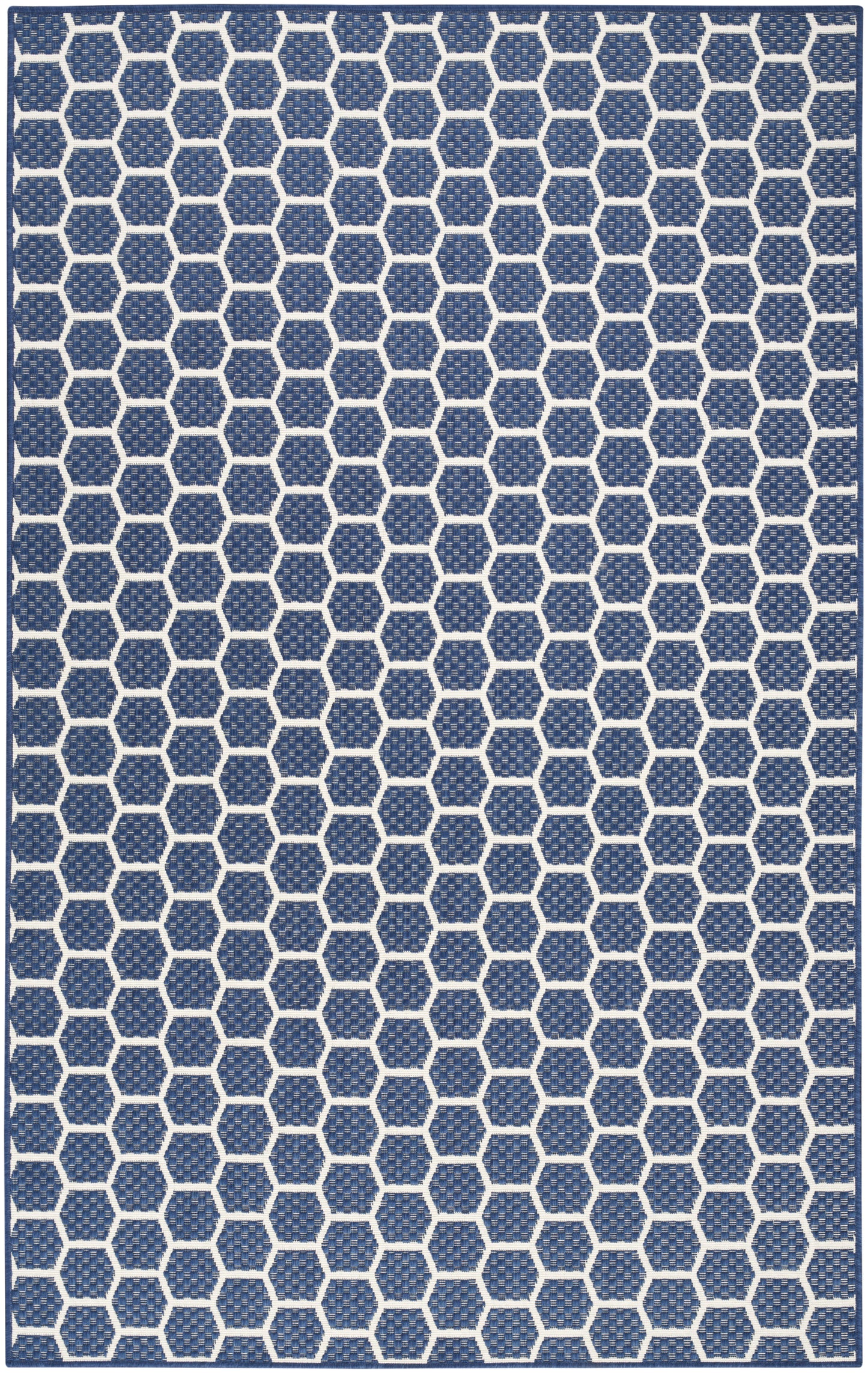Nourison Twist Reversible 5' x 7' Navy Modern Rug