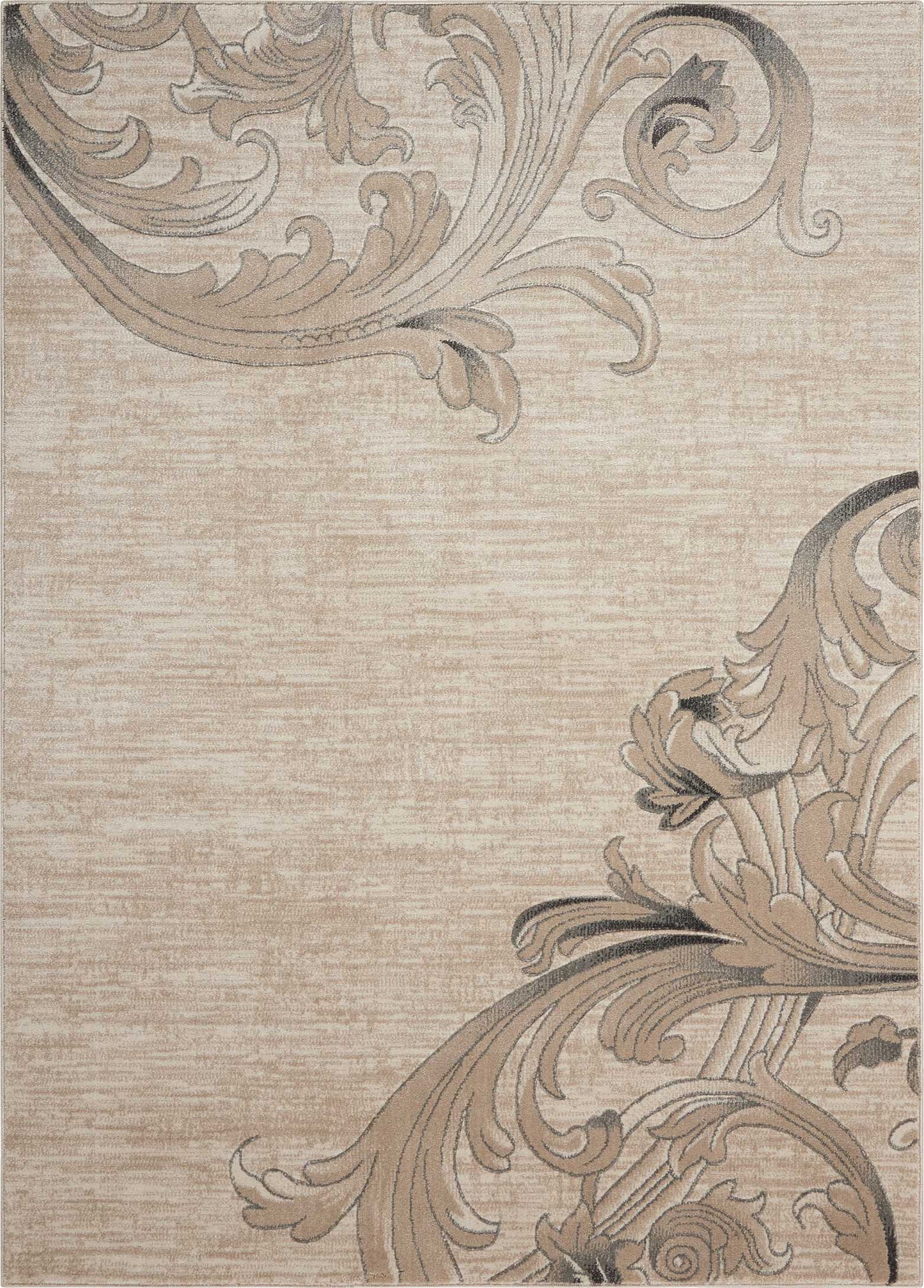 Nourison Maxell 9'3" x 12'9" Mocha Farmhouse Indoor Rug