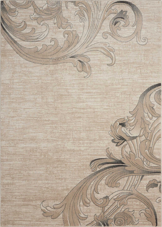 Nourison Maxell 9'3" x 12'9" Mocha Farmhouse Indoor Rug