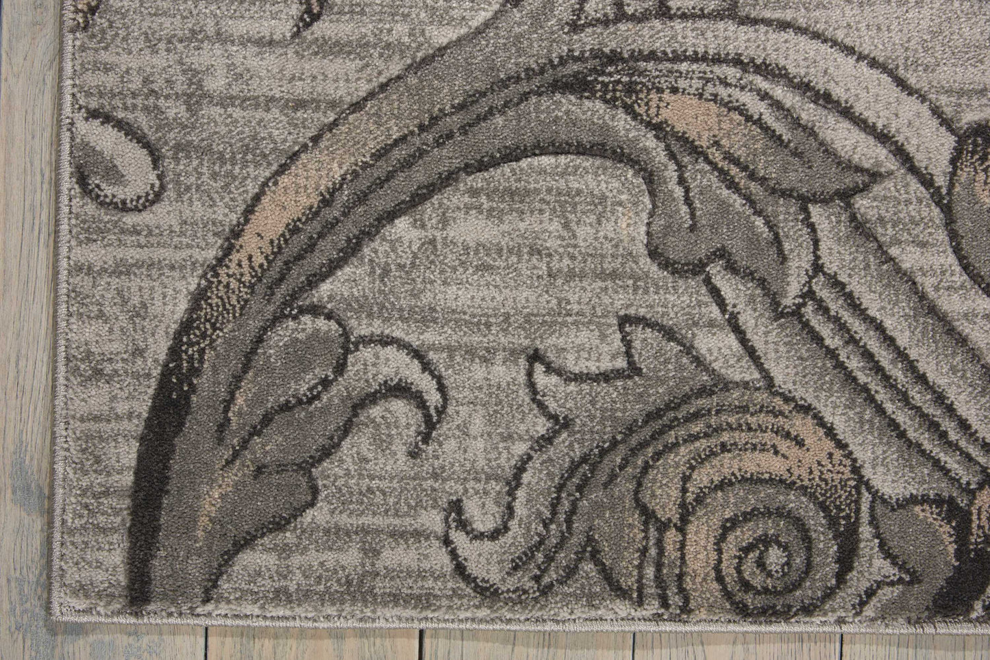 Nourison Maxell 7'10" x 10'6" Graphite Contemporary Indoor Rug