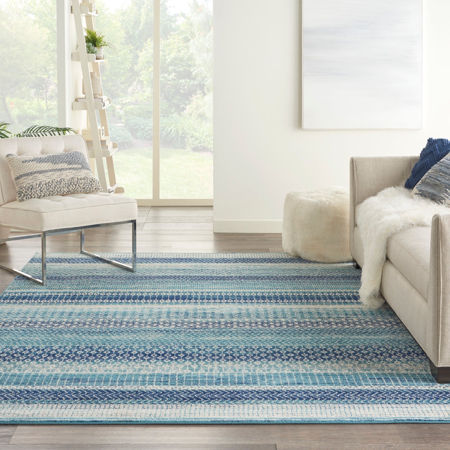 Nourison Passion 8' x 10' Navy Blue Bohemian Indoor Rug