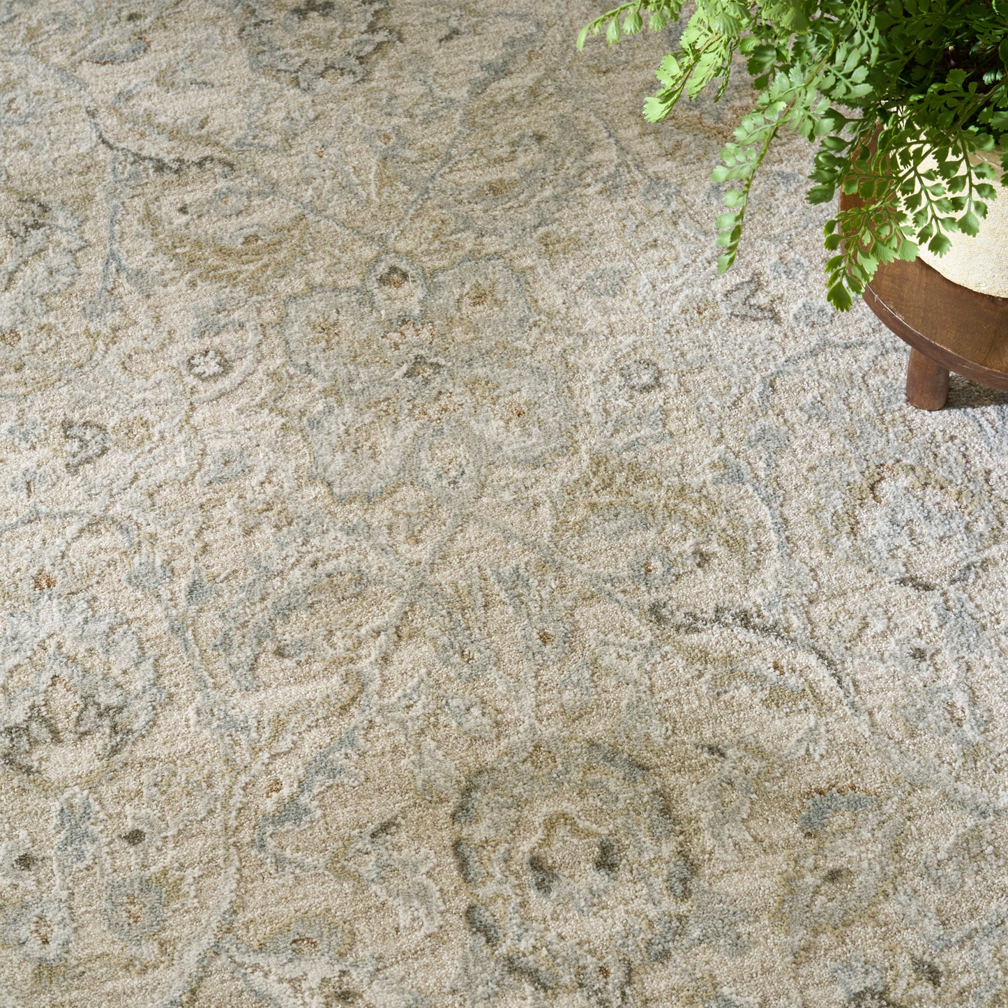 Nourison Envy 9'3" x 12'7" Taupe Vintage Indoor Rug