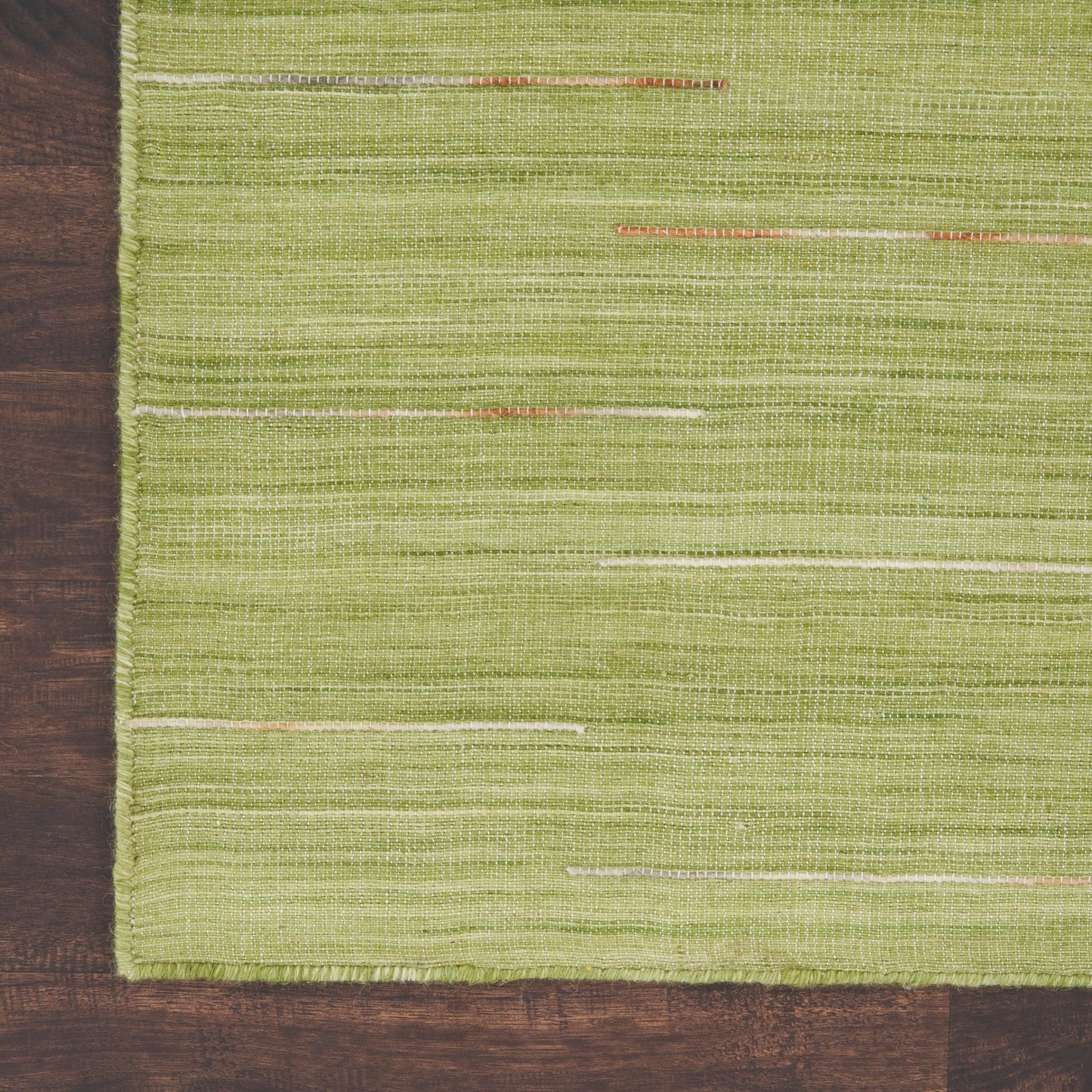 Nourison Interweave 6' x 9' Green Modern Indoor Rug