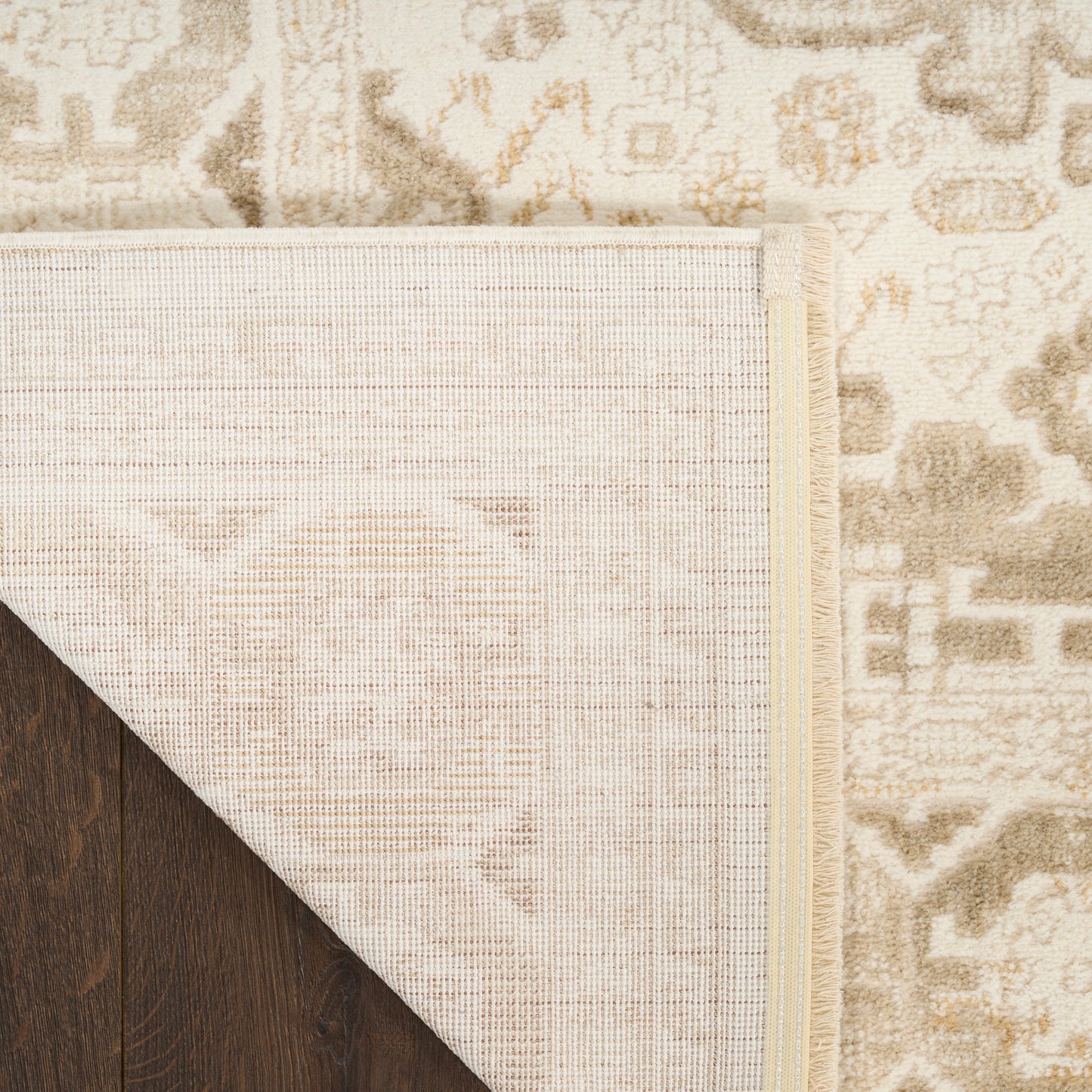 Nourison Pardis 4' x 6' Ivory Beige Vintage Indoor Rug