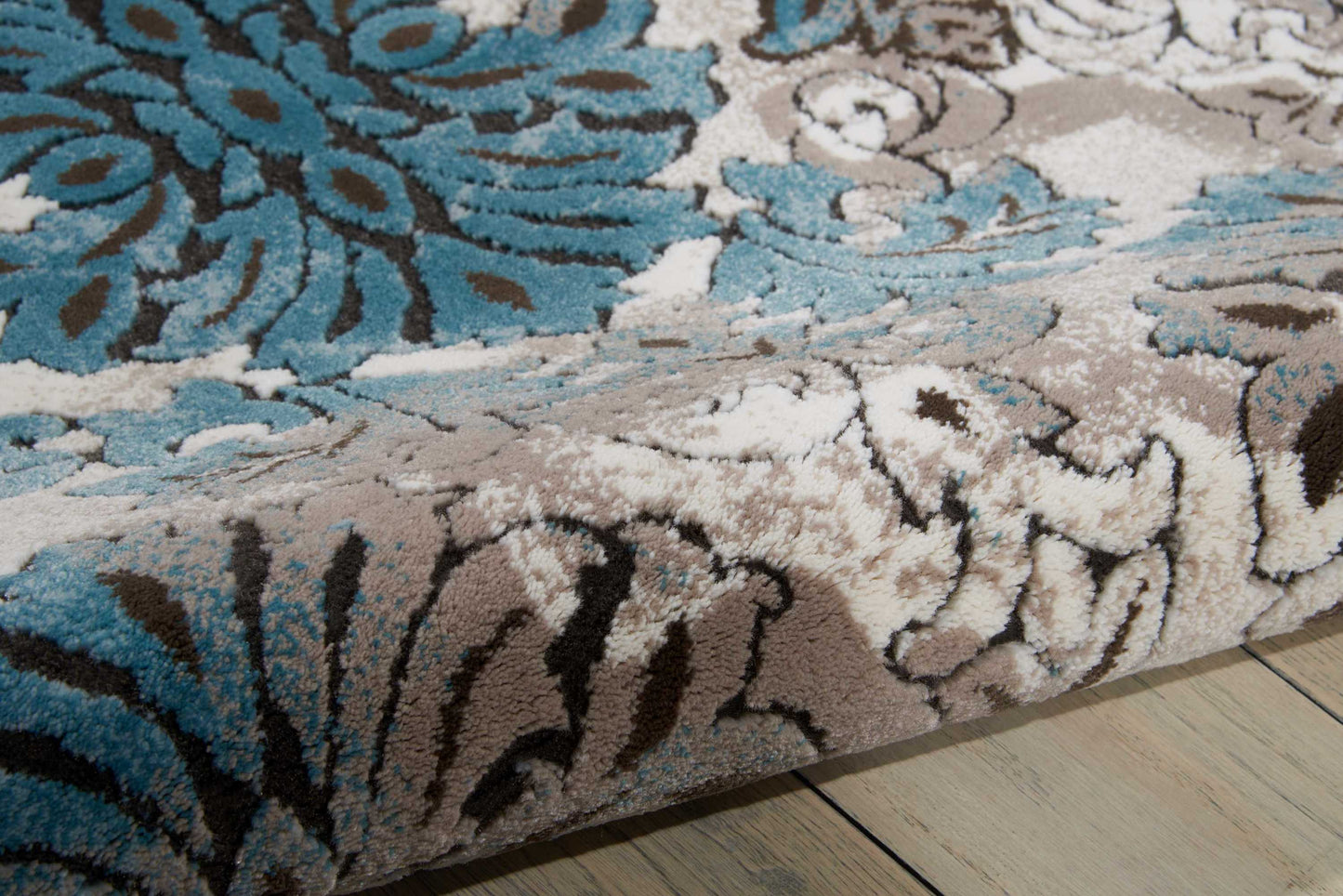 Nourison Karma 9'3" x 12'9" Ivory/Blue Vintage Indoor Rug