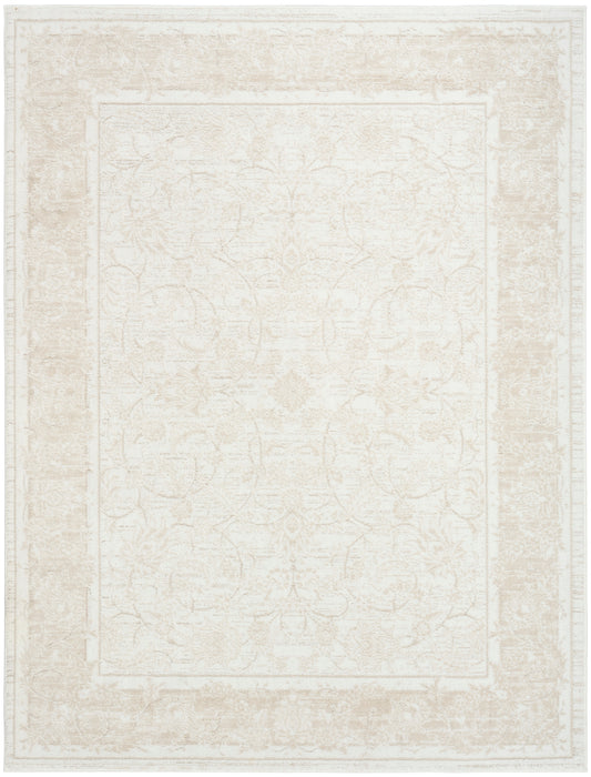 Nourison Dekor 5'3" x 7' Ivory Taupe Vintage Indoor Rug