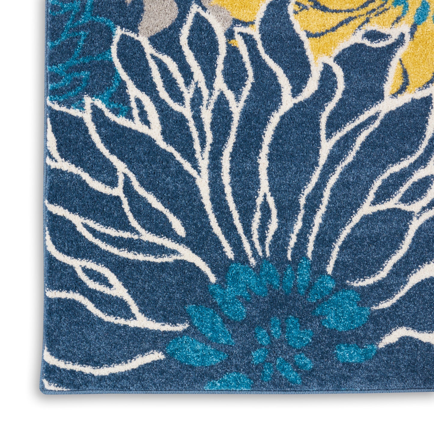 Nourison Passion 2'2" x 7'6" Blue Contemporary Indoor Rug